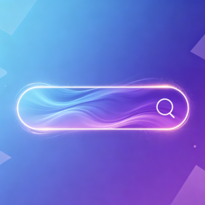 Flowing gradient color search bar